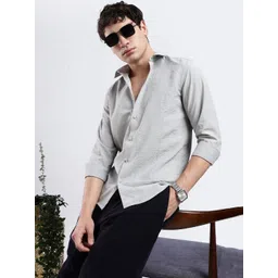 NEVER NEUD Men Classic Slim Fit Casual Shirt-picture-33