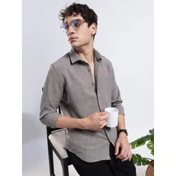 NEVER NEUD Men Classic Slim Fit Casual Shirt-picture-34