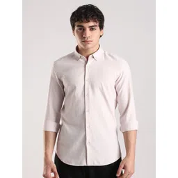 NEVER NEUD Men Classic Slim Fit Solid Button-Down Collar Cotton Casual Shirt-picture-14