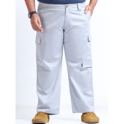 NEVER NEUD Men Relaxed Cargos Trousers-picture-40