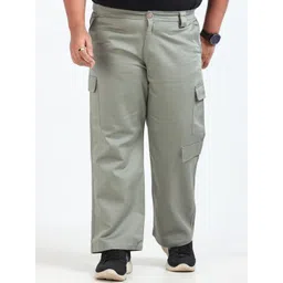NEVER NEUD Men Relaxed Loose Fit Cargos Trousers-picture-22