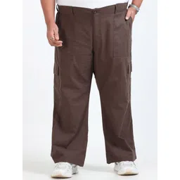 NEVER NEUD Men Relaxed Loose Fit Curve Cargos Trousers-picture-14