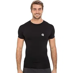never quit Men’s Compression Sports T-Shirt | Stretchable Dry Fit Gym Wear for Running, Workout & Training | Quick Dry Base Layer Top-picture-10