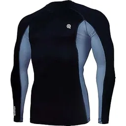 never quit Men�s Slim Fit Polyester Full Sleeve T Shirt - Compression Tight Top Base Layer for Gym, Cycling, Running-picture-50