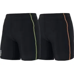 never quit Solid Men Black Tights-picture-25