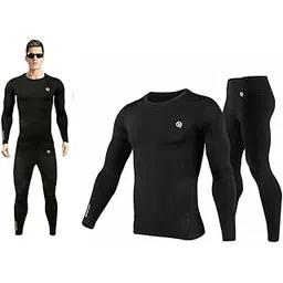 never quit Stretchable Gym and Sports Wear Full Sleeve T-Shirt & Lower for Men | Body fit Skinny T-Shirt & Lower for Gymming and Sports (Set of 2)-picture-18