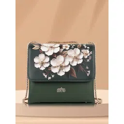 NEVIS Women Floral Printed Structured Leather Sling Bag-picture-39