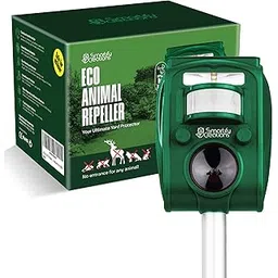 New 2025 Solar Deer Repellent Device Outdoor – Solar Animal Repeller for Outside – Rainproof Solar Rodent Repellent – Outdoor Animal Deterrent for Deers, Cats, Dogs, Mice, Birds-picture-25