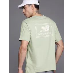 New Balance Applique Detail Brand Logo Printed Pure Cotton T-shirt-picture-23