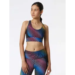 New Balance Black Printed Sports Bra-picture-16