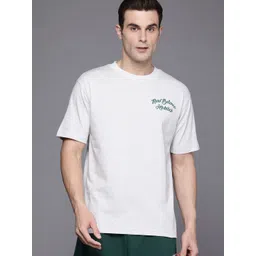 New Balance Brand Logo Embroidered Pure Cotton Relaxed Fit Athleisure T-shirt-picture-27