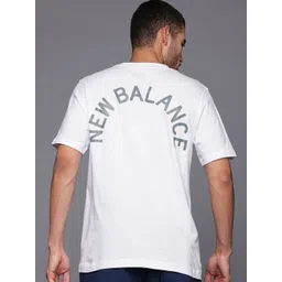New Balance Brand Logo Print Pure Cotton Athleisure T-shirt-picture-26