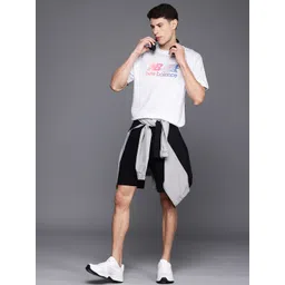 New Balance Brand Logo Printed Pure Cotton Relaxed Fit Running T-shirt-picture-27