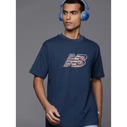 New Balance Brand Logo Printed Pure Cotton T-shirt-picture-15
