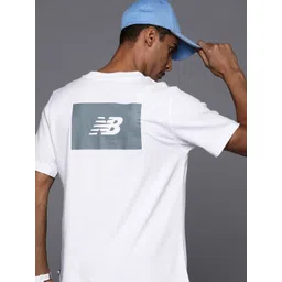 New Balance Brand Logo Printed Pure Cotton T-shirt-picture-12