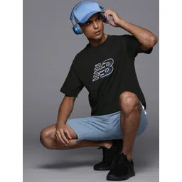 New Balance Brand Logo Printed Pure Cotton T-shirt-picture-11