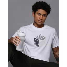 New Balance Brand Logo Printed Pure Cotton T-shirt-picture-19