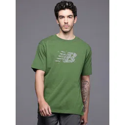 New Balance Brand Logo Printed Pure Cotton T-shirt-picture-12