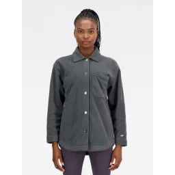 New Balance Grey Cotton Regular Fit Shacket-picture-26