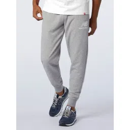 New Balance Grey Melange Comfort Fit Sports Joggers-picture-14