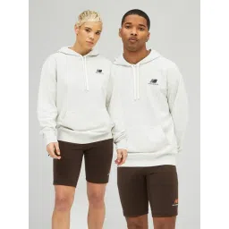 New Balance Grey Melange Comfort Fit Unisex Hooded Sweatshirt-picture-24