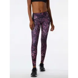 New Balance Purple Printed Sports Tights-picture-20