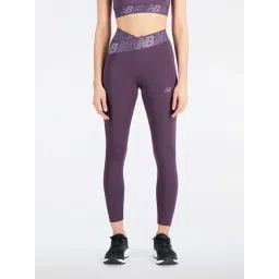 New Balance Purple Printed Sports Tights-picture-33