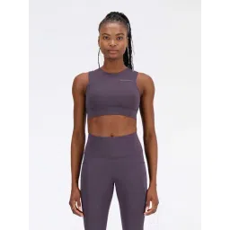New Balance Purple Round Neck Sports Bra-picture-19