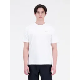 New Balance White Comfort Fit Graphic Print Sports T-Shirt-picture-48