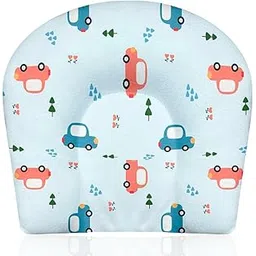 NEW COMERS Baby Pillow, Organic, Soft Filling, Comfortable Support for Infants (Sea Blue)-image-11