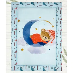 NEW COMERS Baby's Cotton Sleeping Mat Multi Purpose Cushioned Cradle Bed - Multicolour-image-46