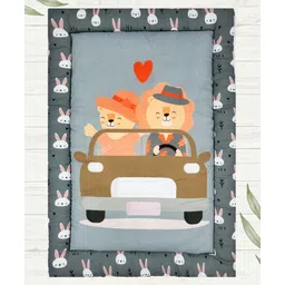 NEW COMERS Baby's Cotton Sleeping Mat Multi Purpose Cushioned Cradle Bed - Multicolour-image-45