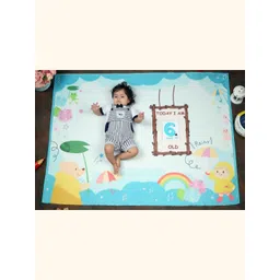 NEW COMERS Blue & Peach-Coloured Cartoon Characters Mild Winter 210 GSM Single Bed Blanket-picture-13
