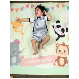 NEW COMERS Green & Pink Cartoon Characters Mild Winter 210 GSM Single Bed Blanket-picture-11