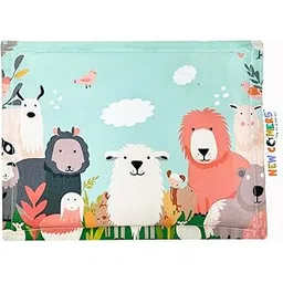 NEW COMERS® Baby Mustard Seed Pillow with Cotton Fabric, 0 Month-18 Months Kids Pillows, Animal & Cartoon Prints, Infant Rai Pillow for Sleep, Bed Set, Head Shaping, Neck Support-20 x 28 cm-253-image-1