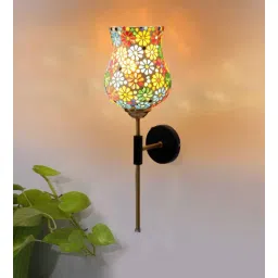 new era Antique Gold Wall Lamp with Mosaic Glass-picture-13