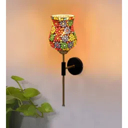 new era Antique Gold Wall Lamp with Mosaic Glass-picture-35