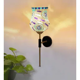 new era Antique Gold Wall Lamp with Mosaic Glass-picture-20