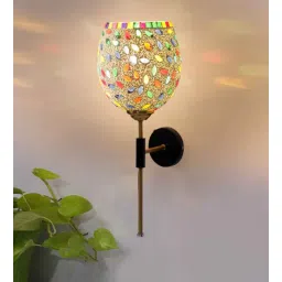 new era Antique Gold Wall Lamp with Mosaic Glass-picture-28