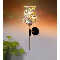 new era Antique Gold Wall Lamp with Mosaic Glass-picture-12