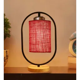 new era Blue Jute Table Lamp With Wood Base-picture-20