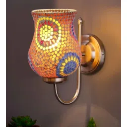 new era Mosaic Multicolored Glass Wall Mounted Lamp with Steel Base-picture-13