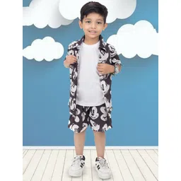 NEW GEN Boys Printed T-shirt and Shirt with Shorts-picture-33