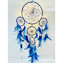 new lucky Pastel 4 Tier with Pretty Lights ~ Handmade Hangings for Positivity Feather Dream Catcher-picture-32