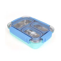 new pinch New PinchPremium Leakproof 3 Compartment lunch Box, Stainless Steel Insulated Lunchbox - Blue-picture-26