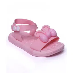 NEW STEPS Bow & Animal Ears Applique Detailed Sandals - Light Pink image 3