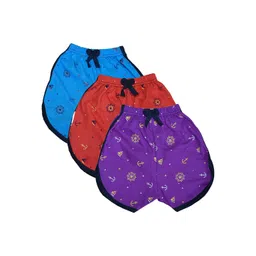 NEW TRINATH HOSIERY Girls Pack Of 3 Graphic Printed Mid-Rise Hot Pants Shorts-picture-18