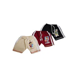 NEW TRINATH HOSIERY Kids Pack of 3 Printed Regular Fit Pure Cotton Shorts-picture-50