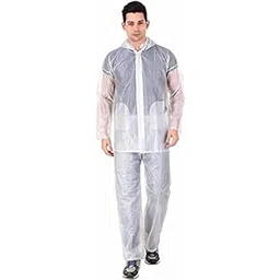 New Variety Store™ Unisex Adult Waterproof PVC Top + Bottom Unisex Transparent, XXL Size Raincoat, Rainsuit-picture-50