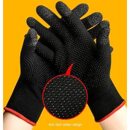 new vastra lok ™Anti Sweat Mobile Touch Finger&PUBG Free Fire Game And Bike Riding Gym & Fitness Gloves-picture-37